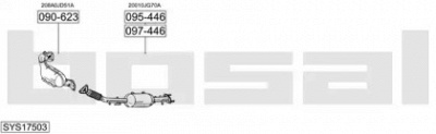 BOSAL sys17503 - Система выпуска ОГ