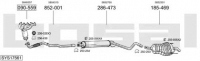 BOSAL sys17561 - Система выпуска ОГ