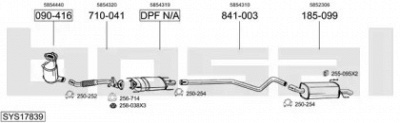 BOSAL sys17839 -  Система выпуска ОГ