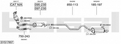 BOSAL sys17857 -