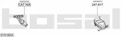 BOSAL sys18054 - Система выпуска ОГ