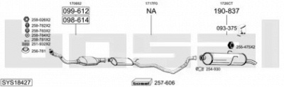 BOSAL sys18427 - Система выпуска ОГ