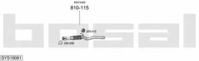 BOSAL sys19061 - Система выпуска ОГ