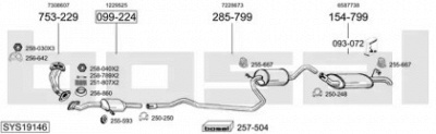 BOSAL sys19146 - Система выпуска ОГ
