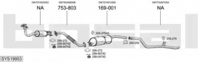 BOSAL sys19953 - Система выпуска ОГ