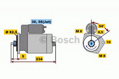 BOSCH 0001107025 -  Стартер