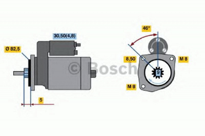 BOSCH 0001107105 -  Стартер