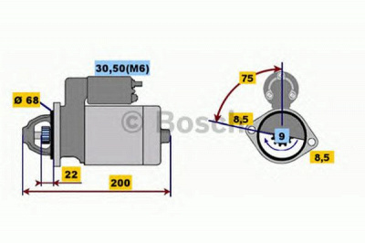 BOSCH 0001107405 -  Стартер
