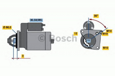 BOSCH 0001107476 -  Стартер
