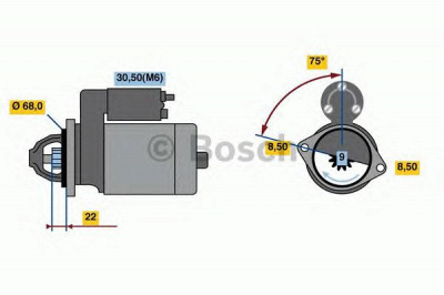 BOSCH 0001107492 -  Стартер
