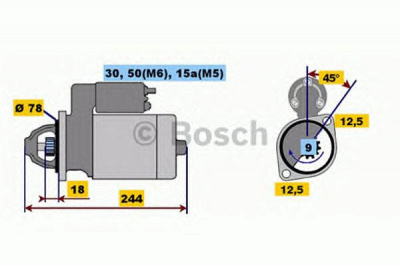 BOSCH 0001108080 -  Стартер