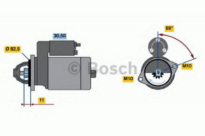 BOSCH 0001108123 -  Стартер