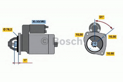 BOSCH 0001108155 -  Стартер
