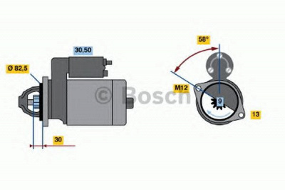 BOSCH 0001108220 -  Стартер