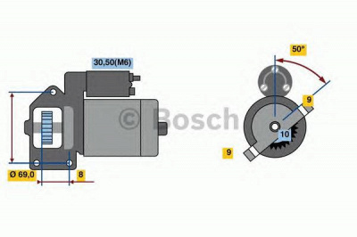 BOSCH 0001115068 -  Стартер
