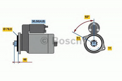 BOSCH 0001121435 -  Стартер