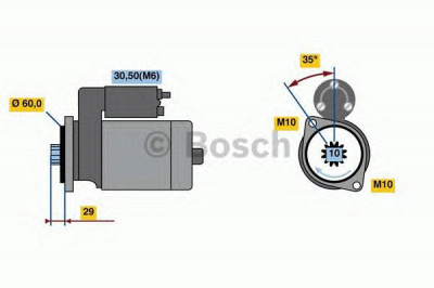 BOSCH 0001122201 -  Стартер