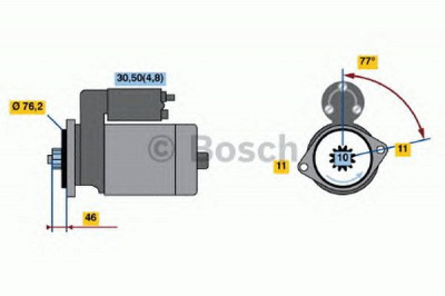 BOSCH 0001123016 -  Стартер