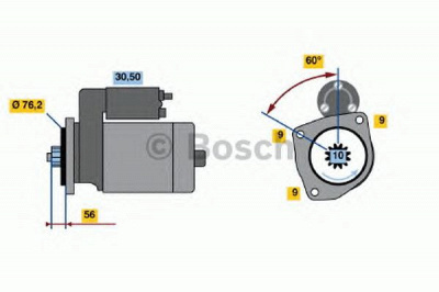 BOSCH 0001125031 -  Стартер