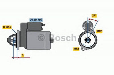 BOSCH 0001125053 -  Стартер