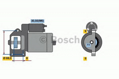 BOSCH 0001148009 -  Стартер