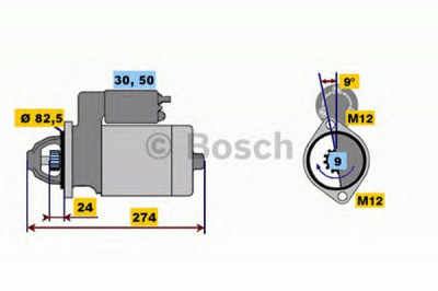 BOSCH 0001218111 -  Стартер, 12В 2.2кВт