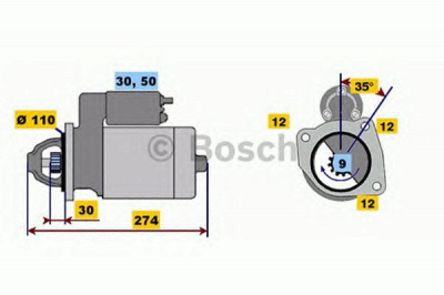 BOSCH 0001218163 -  Стартер