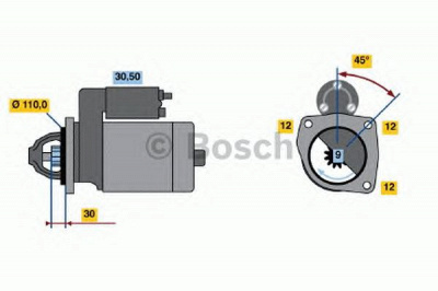 BOSCH 0001231011 -  Стартер