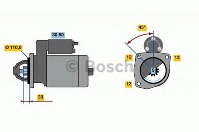 BOSCH 0001262008 -  Стартер
