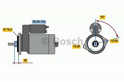 BOSCH 0001312111 -  Стартер