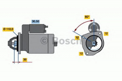 BOSCH 0001363111 -  Стартер