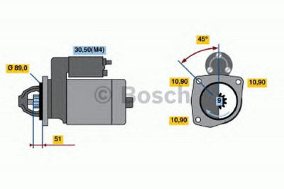 BOSCH 0001368010 -  Стартер