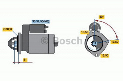 BOSCH 0001371119 -  Стартер
