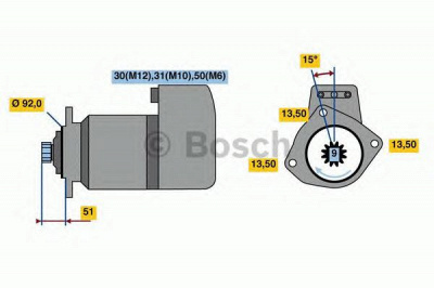 BOSCH 0001416002 -  Стартер