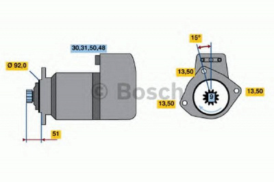 BOSCH 0001416010 -  Стартер