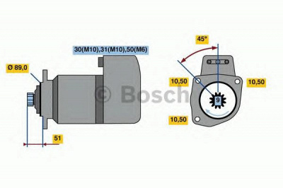 BOSCH 0001416047 -  Стартер