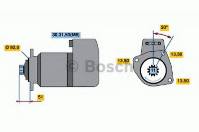 BOSCH 0001416052 -  Стартер