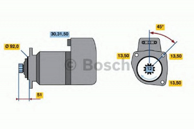 BOSCH 0001416061 -  Стартер