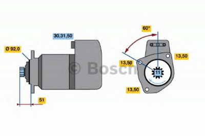 BOSCH 0001417045 -  Стартер