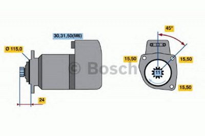 BOSCH 0001417073 -  Стартер
