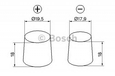 BOSCH 0092s5a080 -  Батарея аккумуляторная, 12В 70А/ч