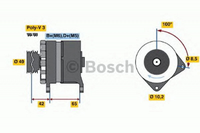 BOSCH 0120339547 -  Генератор