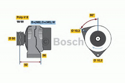 BOSCH 0120465017 -  Генератор