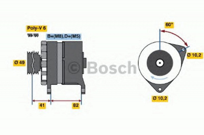 BOSCH 0120468005 -  Генератор