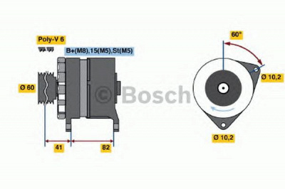 BOSCH 0120468128 -  Генератор
