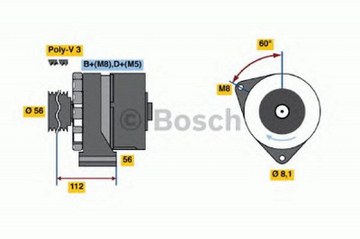 BOSCH 0120469012 -  Генератор