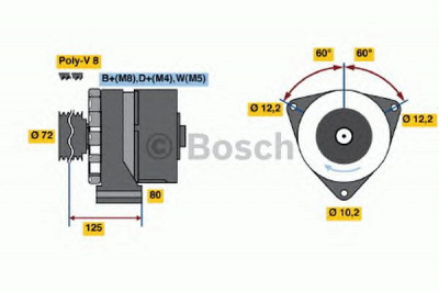BOSCH 0120469115 -  Генератор
