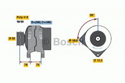 BOSCH 0120485048 -  Генератор