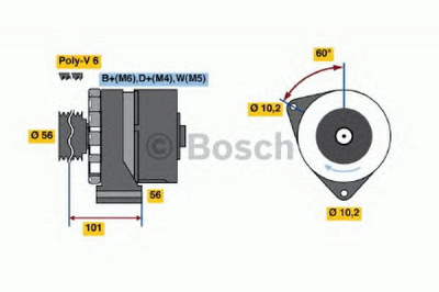 BOSCH 0120488136 -  Генератор
