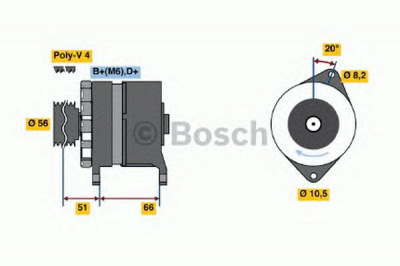 BOSCH 0120488215 -  Генератор